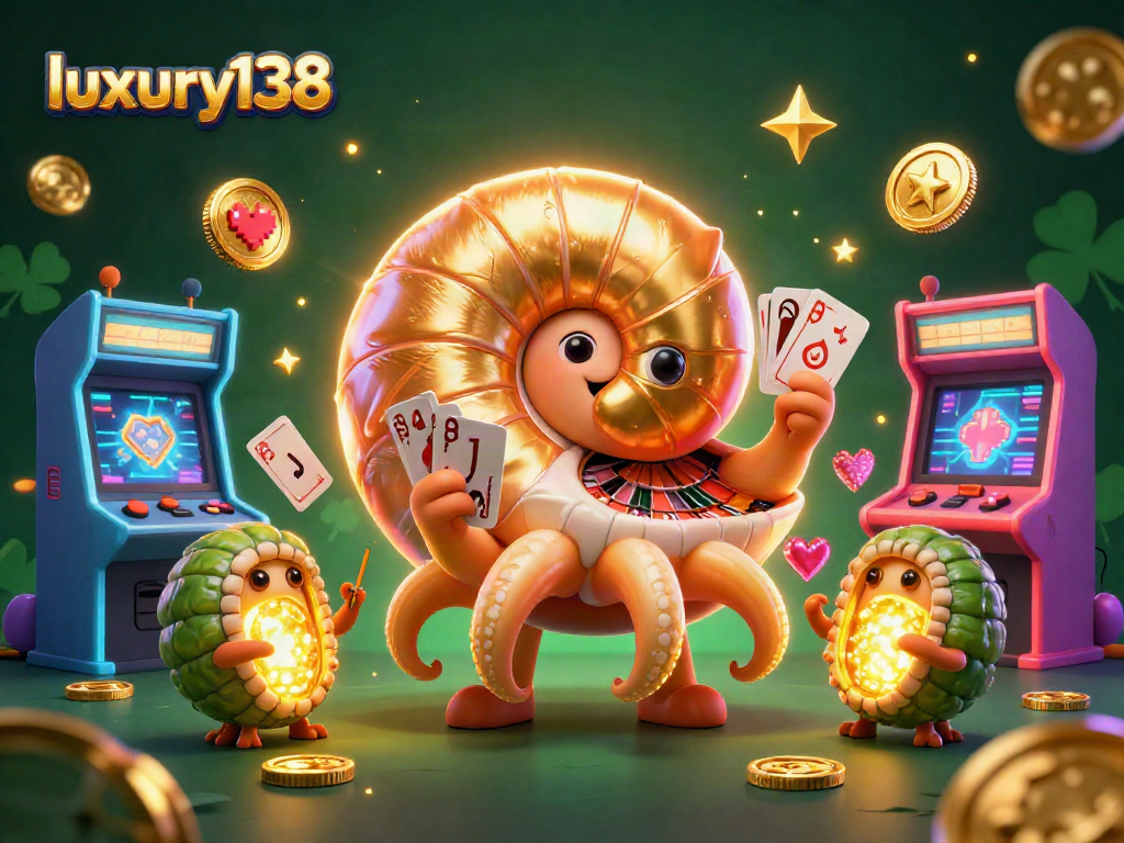 Menangkan permainan di luxury138 dengan karakter kartun 3D yang memukau dan mesin arcade berwarna-warni.