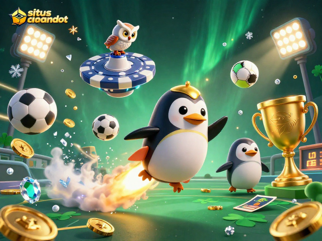 Optimalkan situs rajabandot untuk taruhan dengan penguin emas dan elemen kasino angkasa.