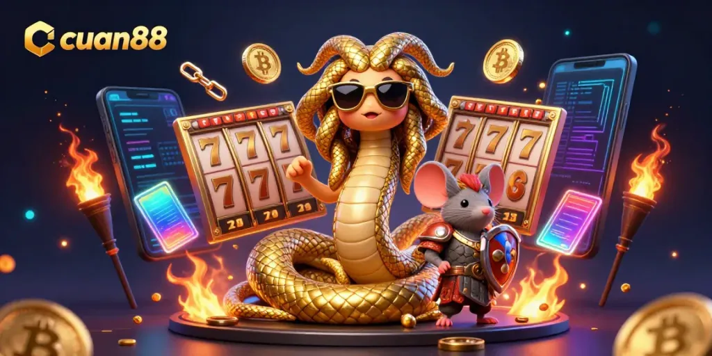 Cuan88 invites you to explore a vibrant online casino with dynamic slots and crypto elements.