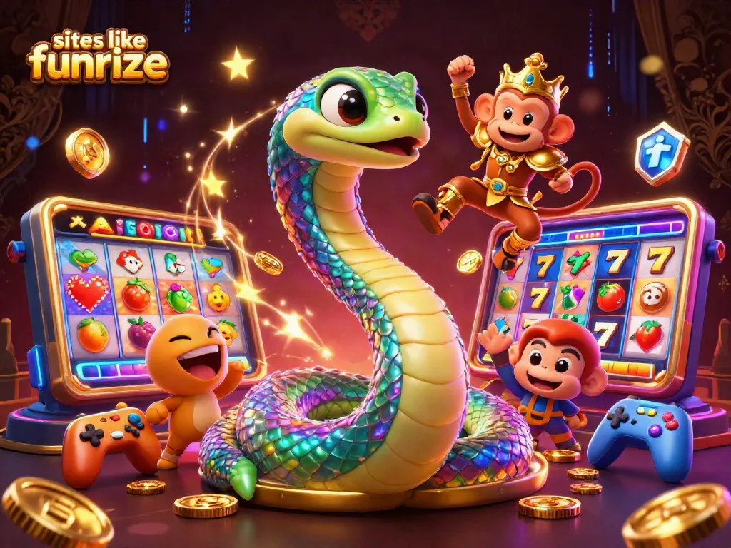 Engage with thrilling slots like Funrize, featuring vibrant characters and lively game elements.