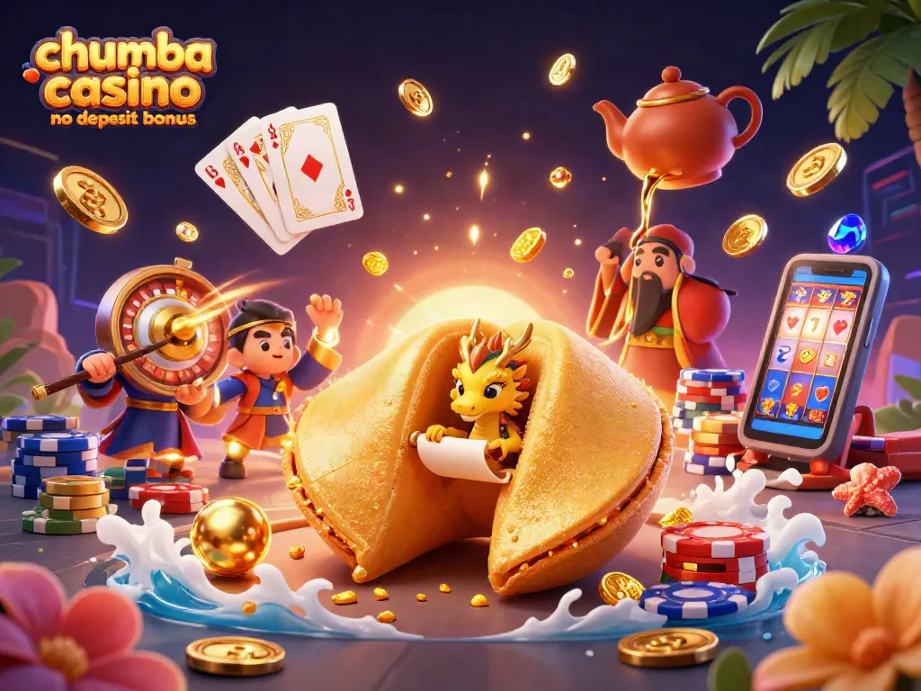 Transform your luck with the chumba casino no deposit bonus featuring playful golden elements.