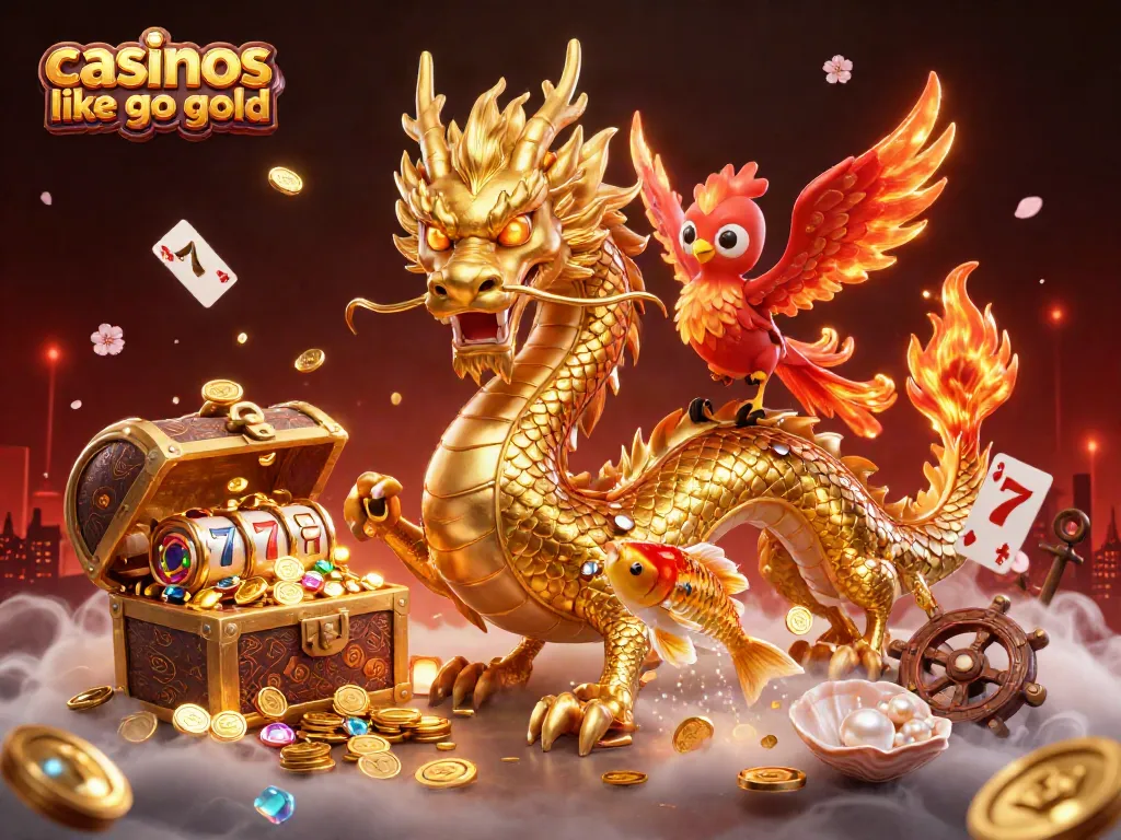 Play thrilling casino games like Go Go Gold surrounded by dazzling visuals!