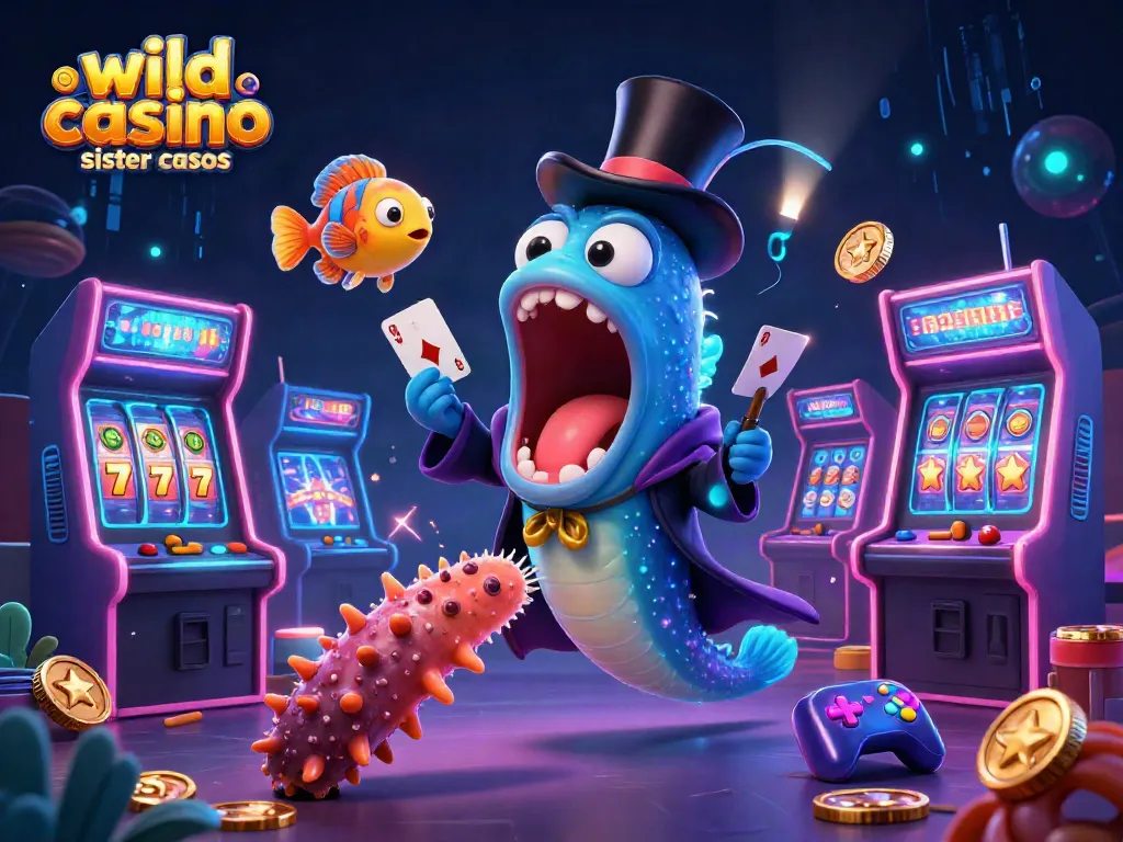 Engage with wild casino sister casinos featuring a magical deep-sea card trick performance.