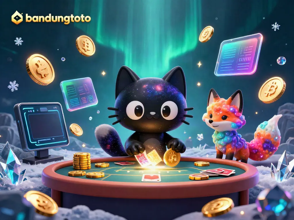 Engaging gameplay at bandungtoto showcases the cosmic charm of gaming with a black hole cat and nebula fox.