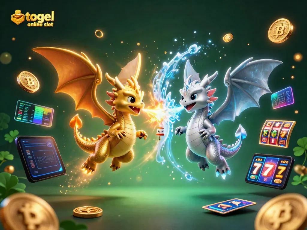 Menangkan permainan togel online slot dengan daya tarik naga keren dan simbol jackpot yang menarik.