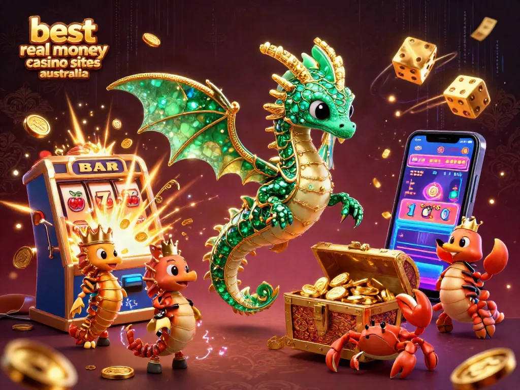 Experience excitement at the best real money casino sites Australia with vibrant game elements and unique characters.