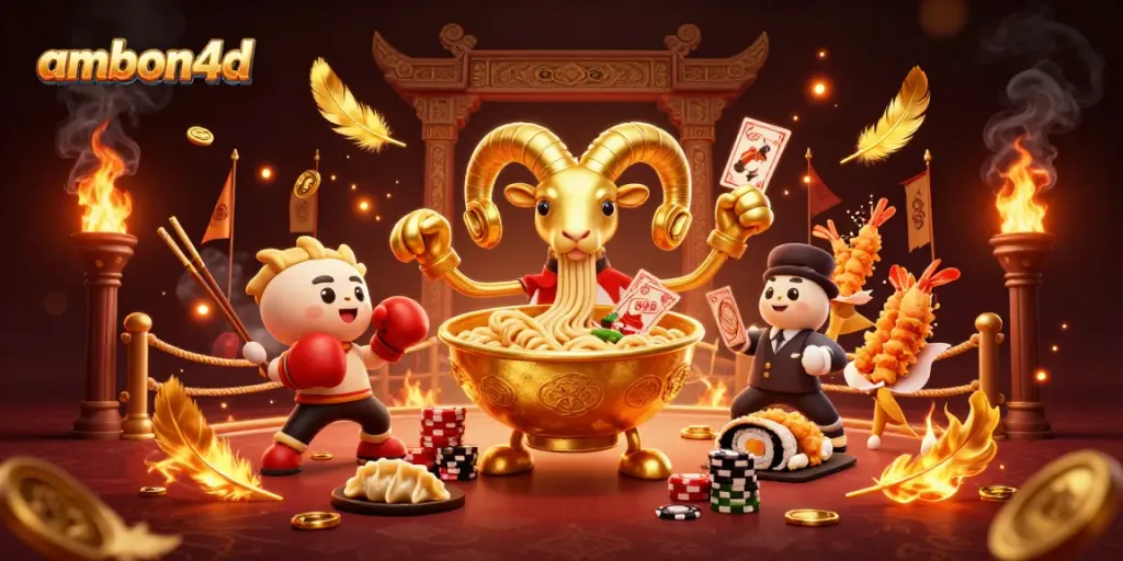 Engage with ambon4d’s vibrant casino scene featuring animated characters and dynamic game elements.