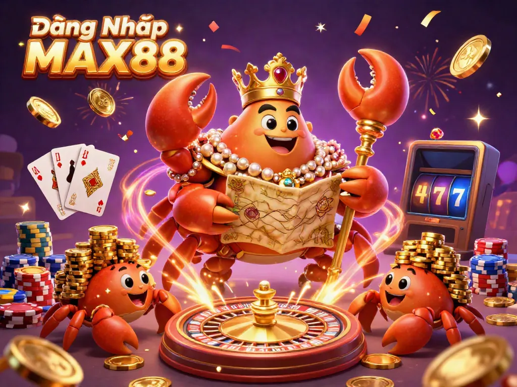 Engage in thrilling gameplay with Đăng Nhập MAX88 as the vibrant casino scene comes alive!