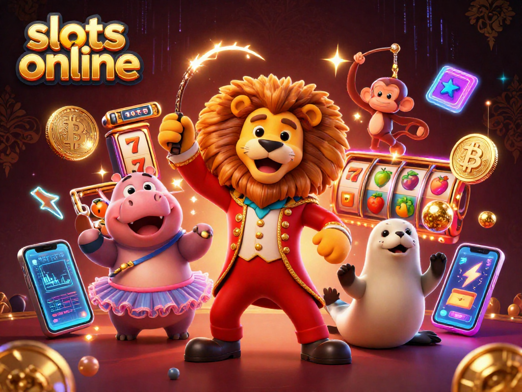 Engage with slots online and experience the vibrant casino scene filled with characters and elements.