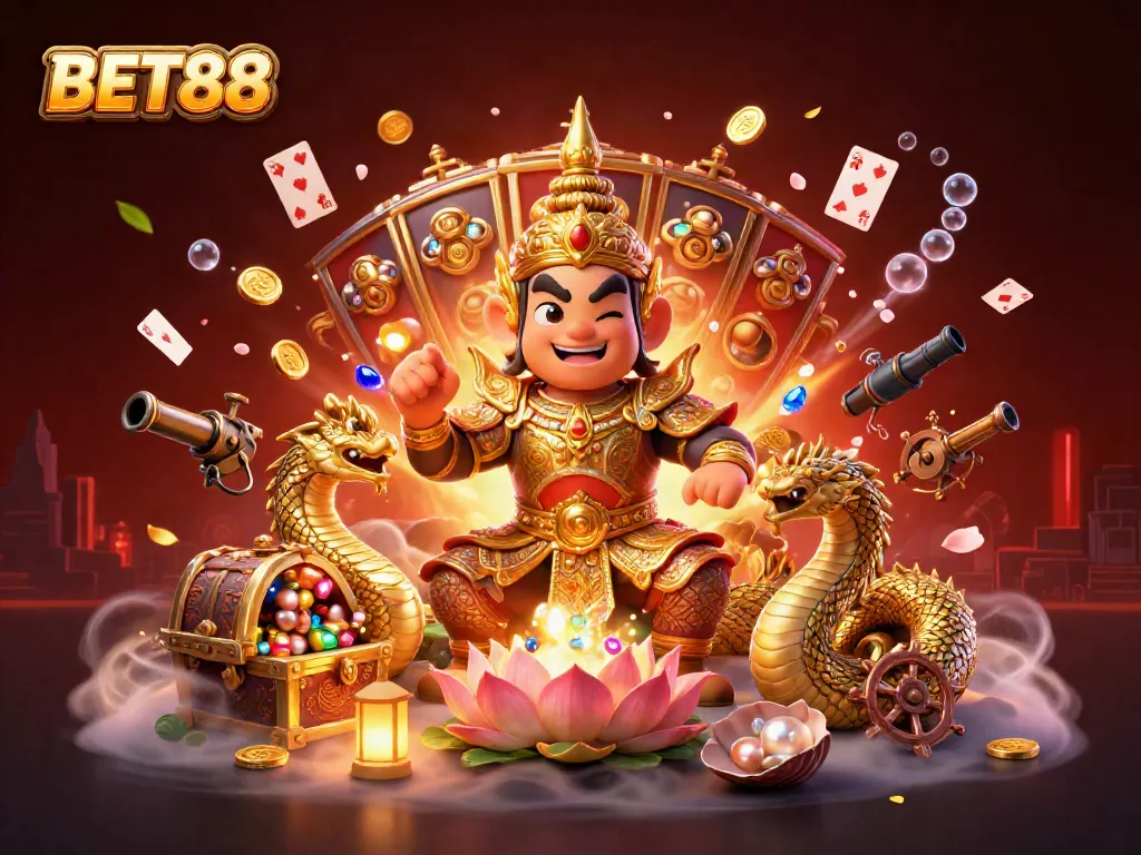 BET88 mang đến trải nghiệm cá cược đầy màu sắc với hình ảnh bảo vệ và kho báu dưới nước.