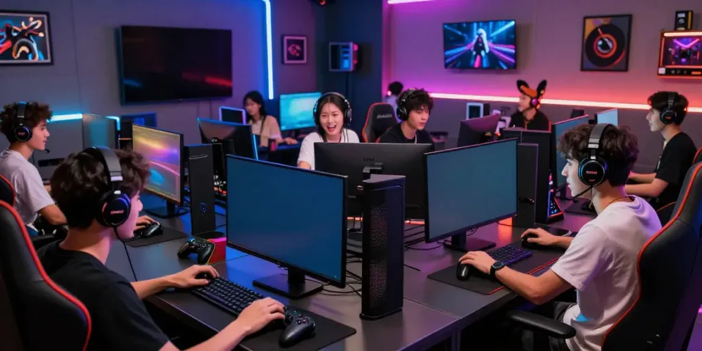 Engaging gaming scene highlighting players enjoying the Singatoto link experience in a modern setup.