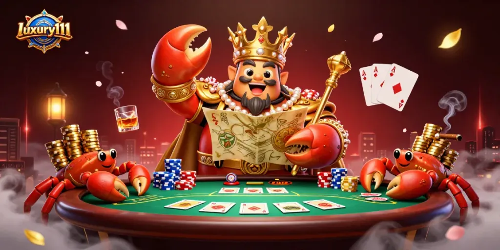 Experience high-stakes gaming with luxury111's dazzling poker scene featuring gold and riches.