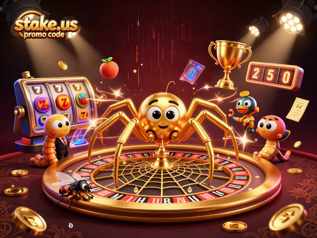 Spin the stakes with the latest stake.us promo code offers in this bustling casino scene.