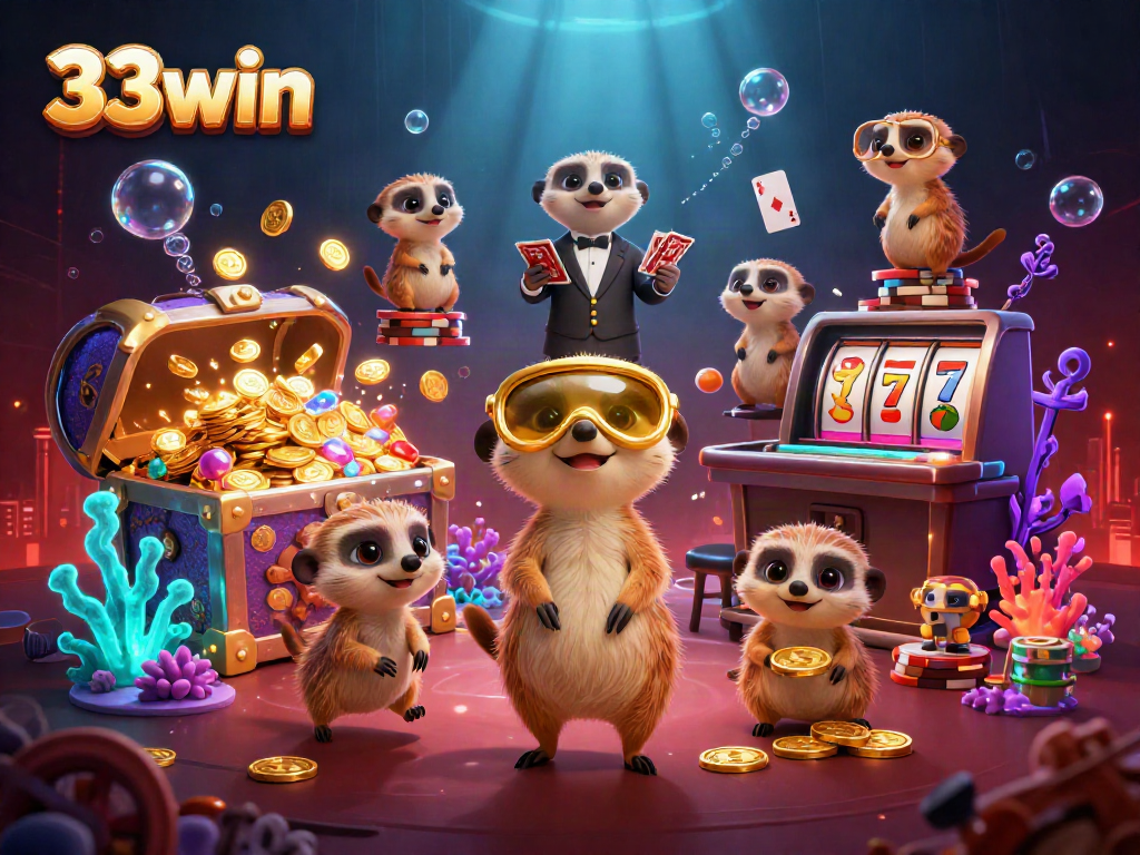 Engaging 33win meerkat casino scene showcasing dynamic gameplay elements and rich underwater visuals.