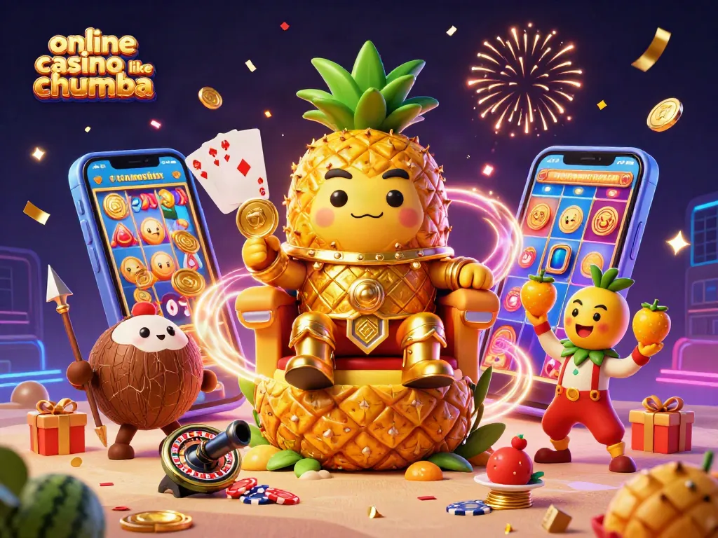 Play exciting games at online casino like Chumba with slots, cards, and vibrant casino elements.