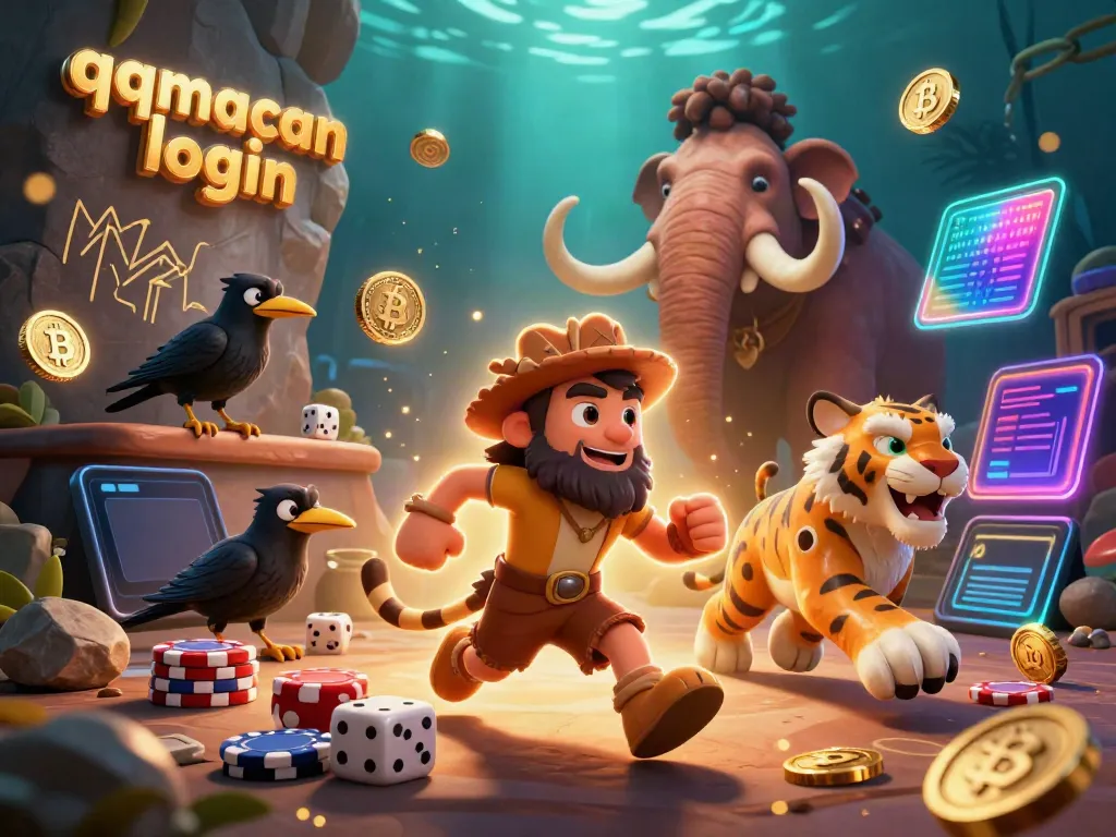 Experience thrilling wins at QQ Macan login in this dynamic prehistoric casino scene.