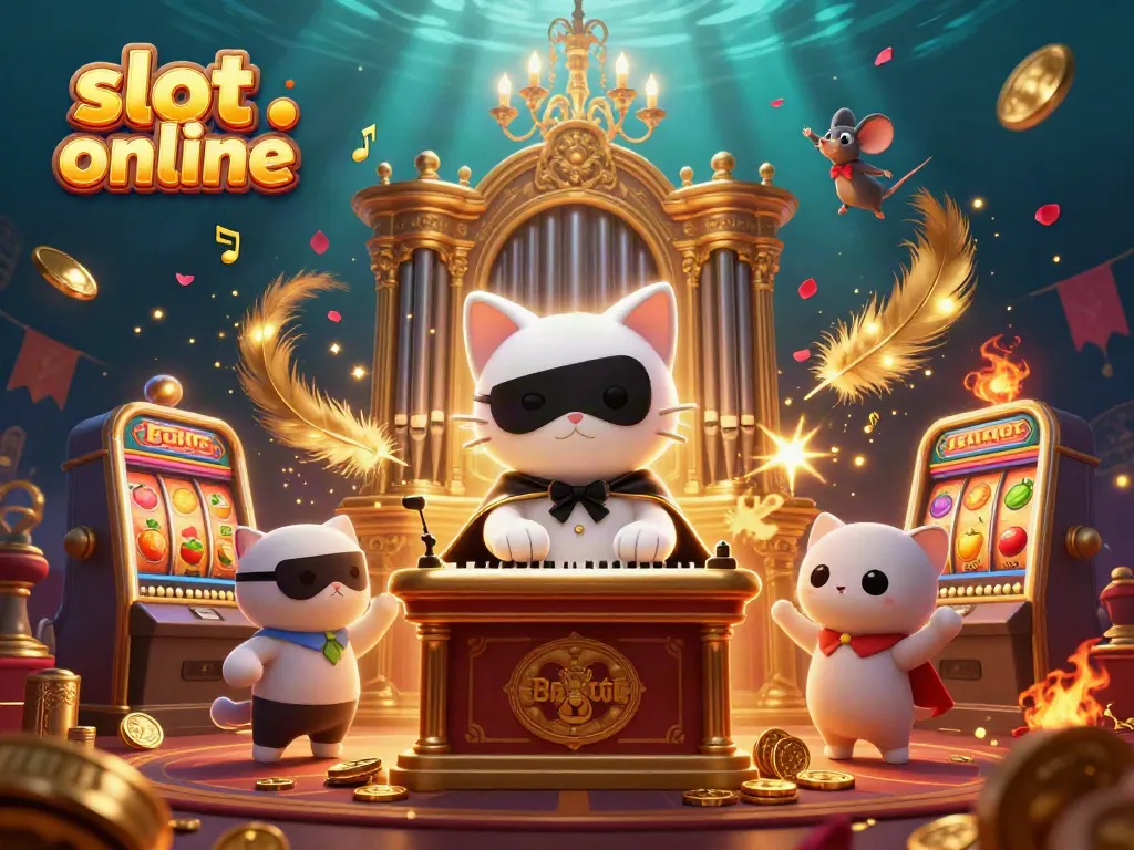 Spin the reels in delightful slot online scenes with magical characters and casino elements swirling around.