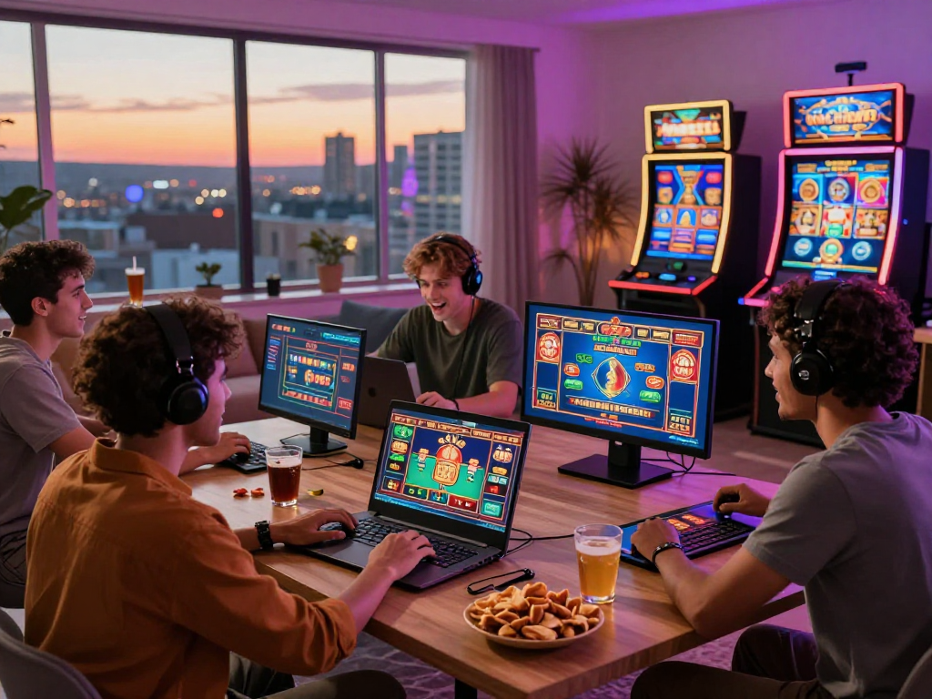 Trải nghiệm chơi game trực tuyến tại Jin88 với bạn bè trong không gian ấm cúng.